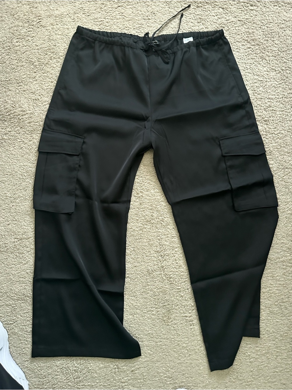 Banana Republic Black Women's Cargo Drawstring Pants